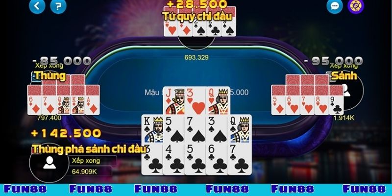 Cách chơi Mậu Binh càn quét mọi giải thưởng