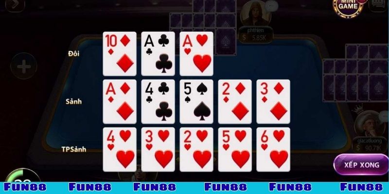 Luật xếp bài Binh tạo nên chiến thắng