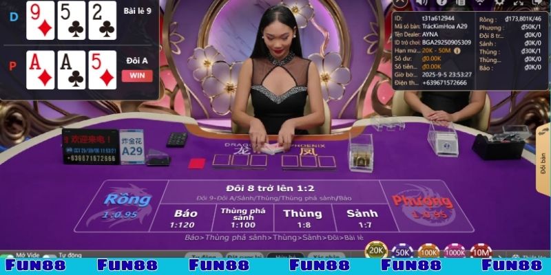 Cách chơi Rồng Hổ chuẩn qua chiến thuật xanh chín