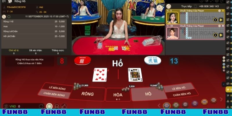 cách chơi Rồng Hổ