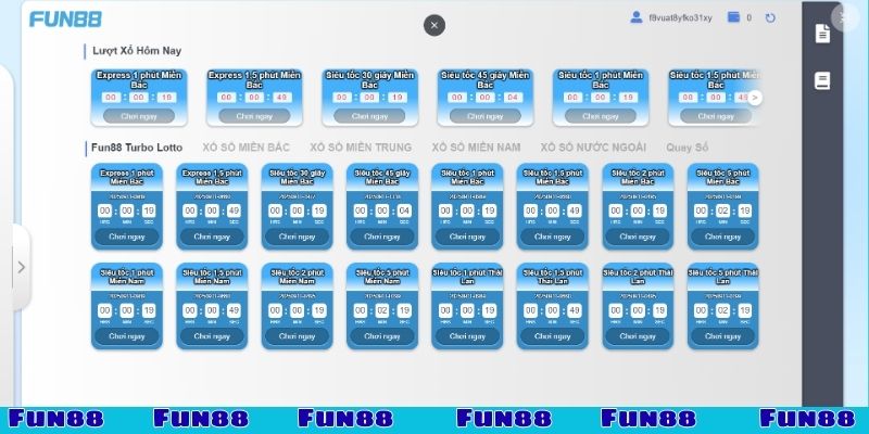 Mẹo chơi xổ số FUN88 nhanh nâng cao vận may